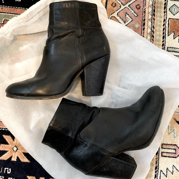 Rag & Bone Kendall Leather Ankle Boots (38.5/8.5) - Picture 2 of 7